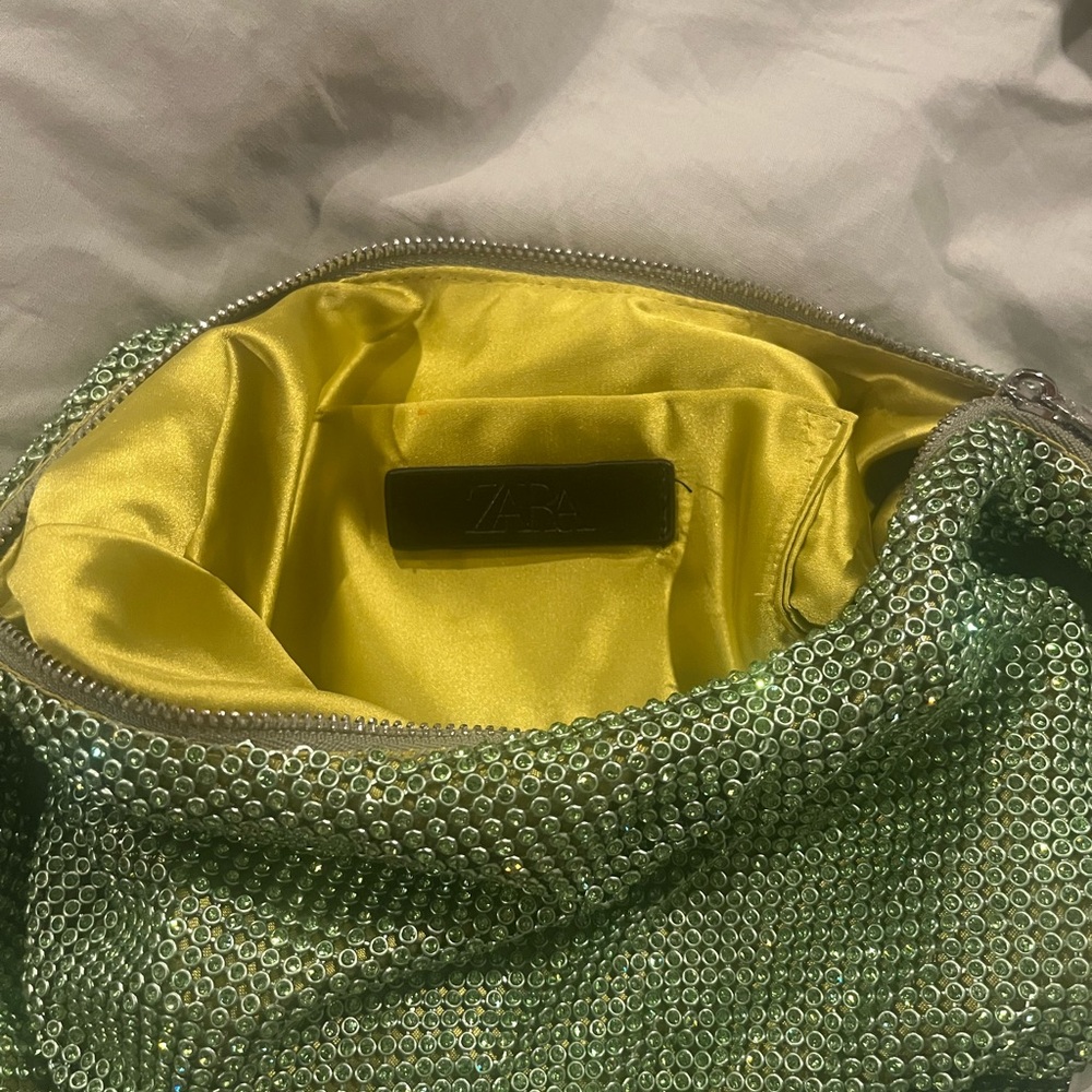 NWT Green Beaded Women's Bag - Picture 4 of 4